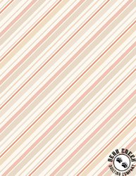 Wilmington Prints Blessed by Nature Stripe Cream/Peach