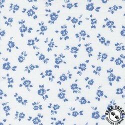 Moda Blueprint Grace White/Harbor Moda Blueprint Grace White/Harbor