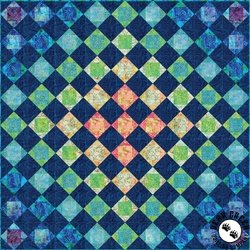 Coral Reef Diamond Transparency Free Quilt Pattern