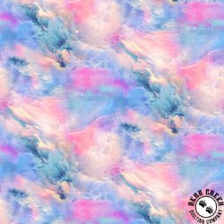 P&B Textiles Sky 108 Inch Wide Backing Fabric Cloudy Sky Multi