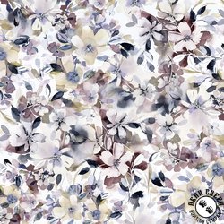 P&B Textiles Meadow At Dusk Moody Floral Multi