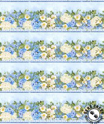 In The Beginning Fabrics Periwinkle Spring Border