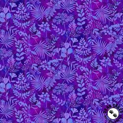Henry Glass Down the Fairy Path Fern Silhouettes Purple Henry Glass Down the Fairy Path Fern Silhouettes Purple