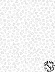 Wilmington Prints Essentials Garden Whispers Roses White on White