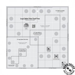 Creative Grids Log Cabin Trim Tool 6 Inch & 12 Inch Finished Blocks Creative Grids Log Cabin Trim Tool 6 Inch & 12 Inch Finished Blocks