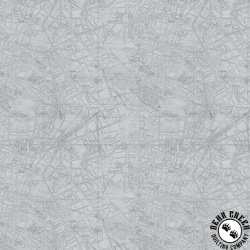 Clothworks Harmony Streets Light Gray