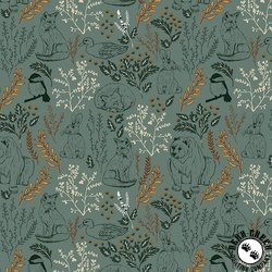 Riley Blake Designs Let's Wander Main Teal Riley Blake Designs Let's Wander Main Teal