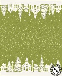 Moda Buon Natale Christmas Village Double Border Pine Moda Buon Natale Christmas Village Double Border Pine