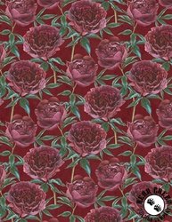 Wilmington Prints Crimson Blooms Florals All Over Red Wilmington Prints Crimson Blooms Florals All Over Red