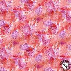 Windham Fabrics A Hummingbird's Charm Shimmer Wild berry