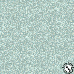 Andover Fabrics Sewing Basket Sweet Alyssum Turquoise