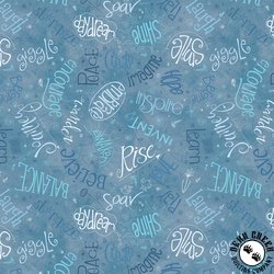 Windham Fabrics Noteworthy Aspirations Denim Windham Fabrics Noteworthy Aspirations Denim