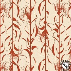 Benartex Wishflower Broomcorn Orange/Natural Benartex Wishflower Broomcorn Orange/Natural