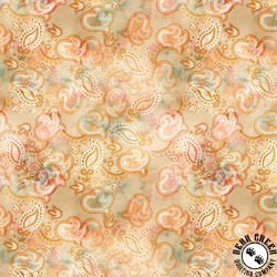 Benartex Gone Country Paisley Buff Benartex Gone Country Paisley Buff