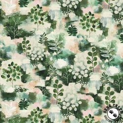 P&B Textiles Nature Story Leafy Allover Multi