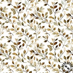 QT Fabrics Mountain Splendor Leaf Vine Brown QT Fabrics Mountain Splendor Leaf Vine Brown