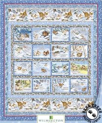 Quiet Bunny and Noisy Puppy Free Quilt Pattern by Wilminton Prints Quiet Bunny and Noisy Puppy Free Quilt Pattern by Wilminton Prints