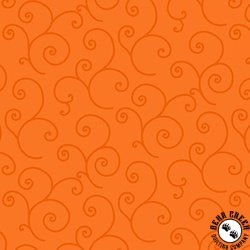 Maywood Studio Kimberbell Basics Scroll Orange Tonal