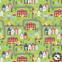 P&B Textiles Love, Teach, Inspire Schoolyard Scenic Multi