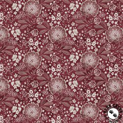 P&B Textiles Elizabeth 108 Inch Wide Backing Fabric Jacobean Allover Dark Red