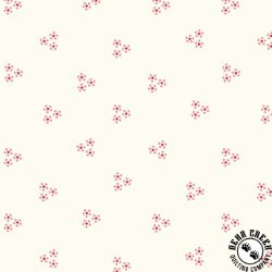 Henry Glass Serene Garden Flower Dots Cream/Pink