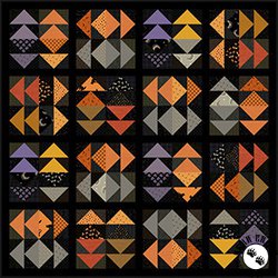 Midnight Magic - Midnight Tumble Free Quilt Pattern