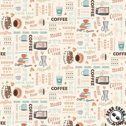 Clothworks Perfect Blend Words Cream