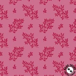 Andover Fabrics Moody Hues Leafy Dusty pink