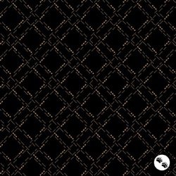 Marcus Fabrics Paula's New Companions Dotted Grid Black