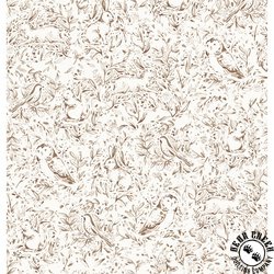 P&B Textiles Forest Fauna 108 Inch Wide Backing Fabric Brown P&B Textiles Forest Fauna 108 Inch Wide Backing Fabric Brown