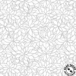 QT Fabrics Royale 108 Inch Wide Backing Fabric Packed Floral Gray QT Fabrics Royale 108 Inch Wide Backing Fabric Packed Floral Gray