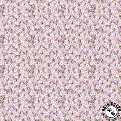 Clothworks Violetta Daisies Light Eggplant Clothworks Violetta Daisies Light Eggplant