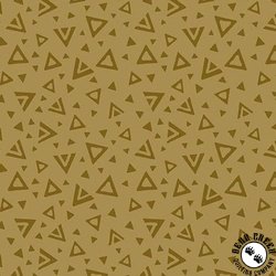 Andover Fabrics Moody Hues Triangles Gold