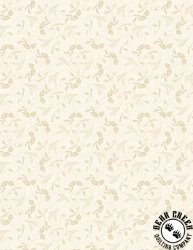 Wilmington Prints Blushing Meadow Leaf Toss Cream
