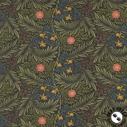 Moda Morris Manor Larkspur Florals Ebony