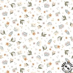 Windham Fabrics Petal and Purr Petal Pickings White Windham Fabrics Petal and Purr Petal Pickings White