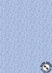 Lewis and Irene Fabrics Forever Blooms Interlaced Blossoms Blue