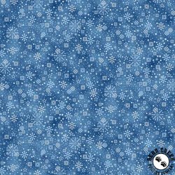 Hoffman Fabrics Midnight Perch Mini Snowflakes Navy/Silver Hoffman Fabrics Midnight Perch Mini Snowflakes Navy/Silver