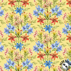 Windham Fabrics Lily Fresh Blooms Cornsilk Windham Fabrics Lily Fresh Blooms Cornsilk