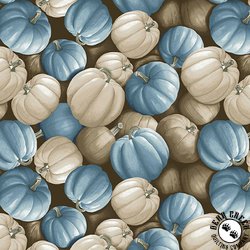Blank Quilting Autumn Vibes Pumpkin Toss Blue Blank Quilting Autumn Vibes Pumpkin Toss Blue