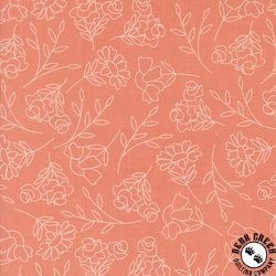 Moda Abloom Springtime Sketch Coral Moda Abloom Springtime Sketch Coral