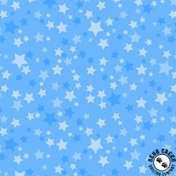 Maywood Studio Playtime Flannel Stars Blue