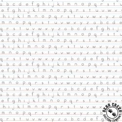 P&B Textiles Love Teach Inspire Handwriting Practice White