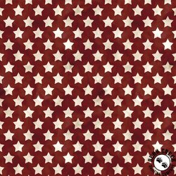 P&B Textiles Farmhouse Americana Set Stars Red