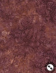 Wilmington Prints Oasis Batik Paisley Red/Brown