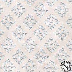 P&B Textiles Le Jardin Diamond Geo Ecru/Blue