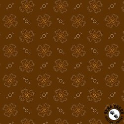 Andover Fabrics Bridgeport Quatrefoil Brown