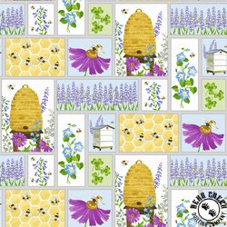 Henry Glass Buzzy Bee Patchwork Multi
