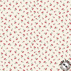 Andover Fabrics Afternoon Tea Cherry Crush Cream