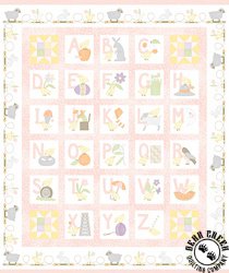 Maywood Studio Little Chicks Flannel Alphabet Panel Pink Maywood Studio Little Chicks Flannel Alphabet Panel Pink